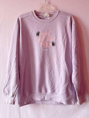 Lavender Enjoy the Little Things Crewneck Sweater 💜💫